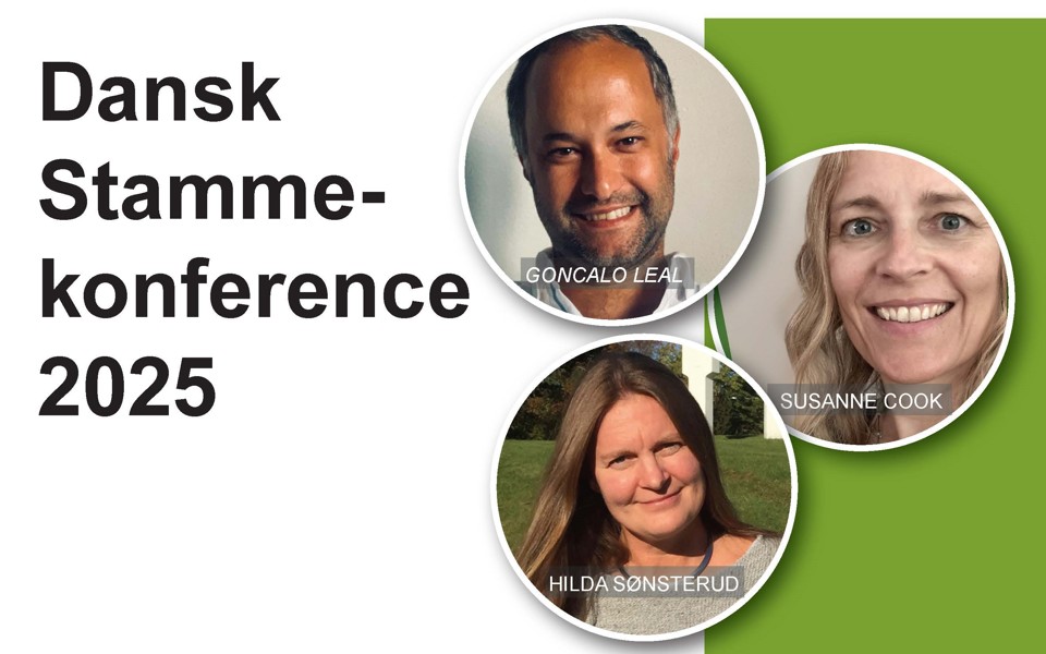 billede af de tre foredragsholdere på stammekonferencen 2025. De smiler og ser engagerede ud.