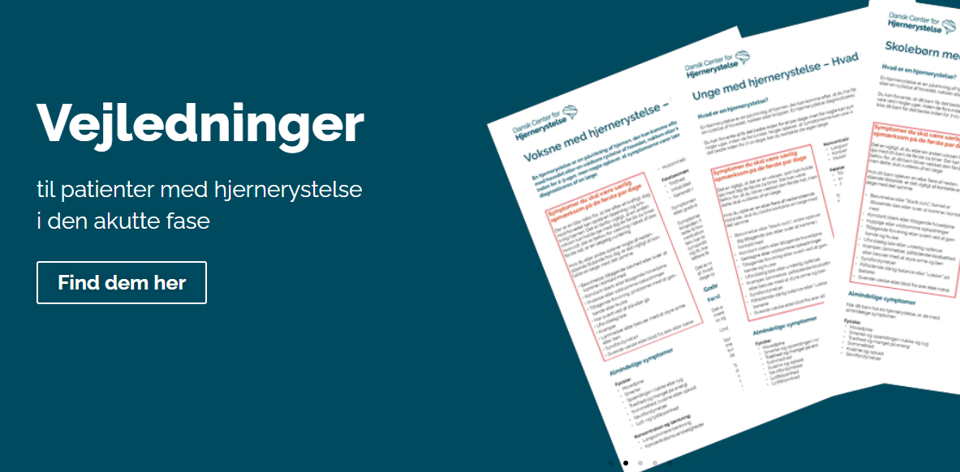 Billede, der illustrerer vejledninger i forhold til hjernerystelse